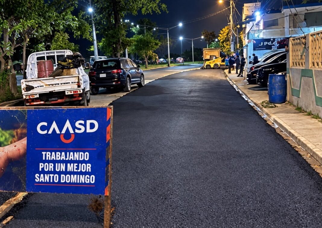 CAASD asfalta 12 mil metros cuadrados de calles luego de trabajos para optimizar servicio en distintos sectores CAASD asfalta 12 mil metros cuadrados de calles luego de trabajos para optimizar servicio en distintos sectores