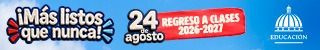 Anuncio Ministerio de Educación.